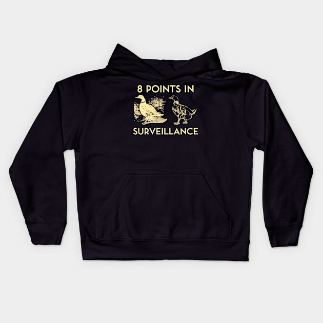 8 Points In Surveillance Kids Hoodie by kenrobin